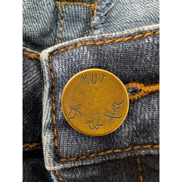 KUT from the Kloth Luxury Denim Jeans Women 4 Straight Leg Embroidered Pants - Picture 3 of 15